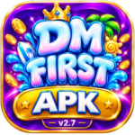 DmFirst APK Download icon with version 2.7 and Wingo game numbers